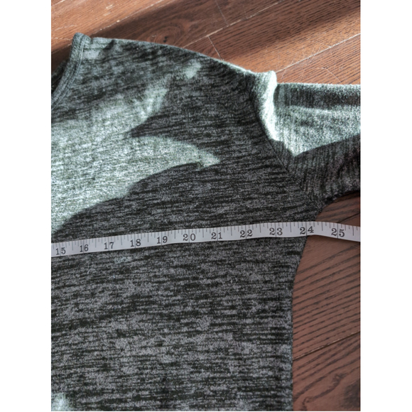 Aritzia Wilfred Free Long Sleeve Green Gray Space Blouse Women's Sz S Boho Beach - Picture 6 of 8